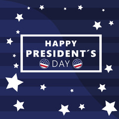 Obraz na płótnie Canvas USA President day poster. 15 February. Vector illustration