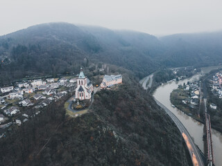 Allerheiligenbergkapelle Lahnstein Luftaufnahme
