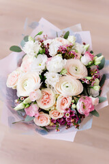 Flower bouquet for a Valentine's Day, Women's Day and Mother's Day.