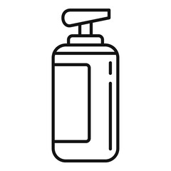 Cream dispenser icon. Outline cream dispenser vector icon for web design isolated on white background