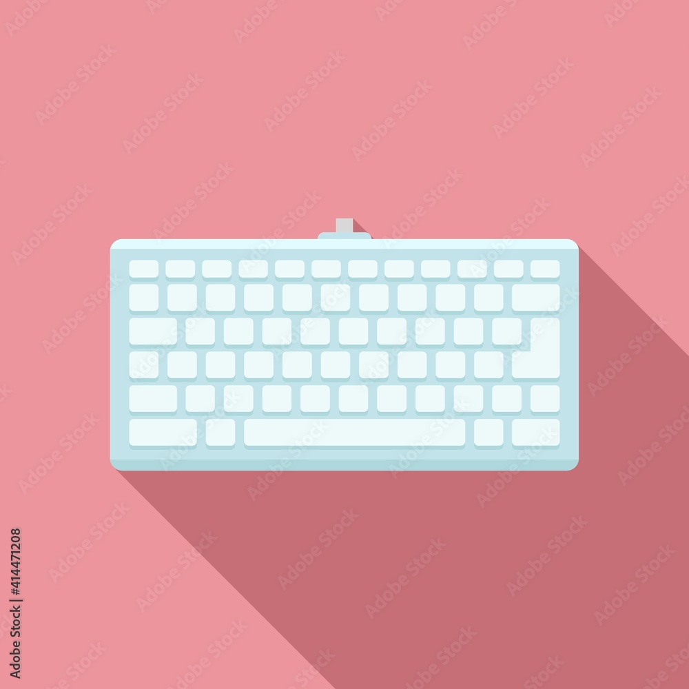 Poster smart keyboard icon. flat illustration of smart keyboard vector icon for web design