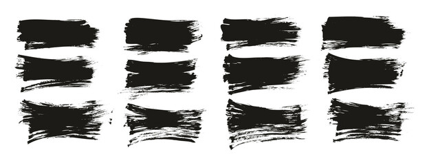 Flat Fan Brush Regular Short Background High Detail Abstract Vector Background Set 