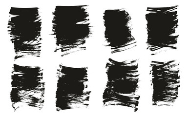 Flat Fan Brush Regular Short Background High Detail Abstract Vector Background Set 