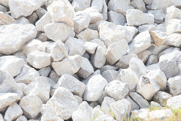 Crushed stone. Crushed stone construction materials.