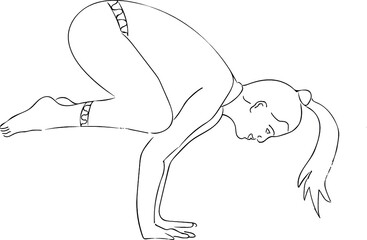 Yogaübung: Die Krähe, Bakasana