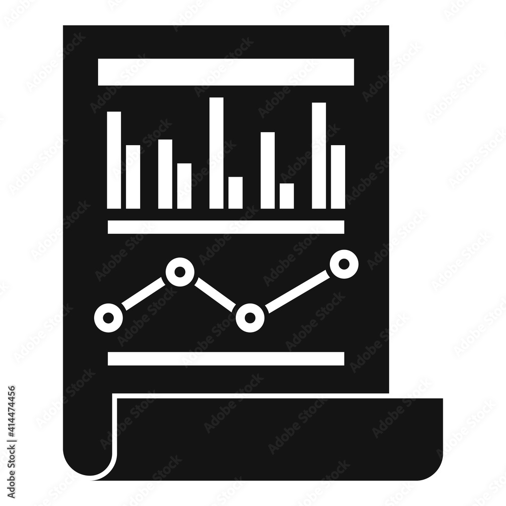 Poster office manager paper icon. simple illustration of office manager paper vector icon for web design is