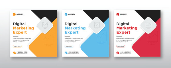 Corporate business social media post promotion & advertising