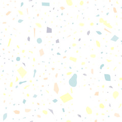 Terrazzo seamless pattern. Pastel classic flooring