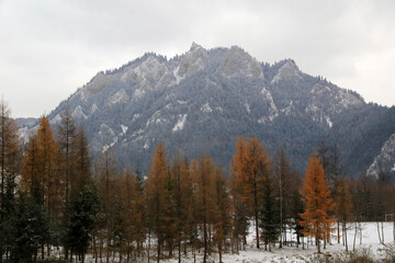 Trzy Korony - Three Crowns peak in Pieniny National Park, Poland