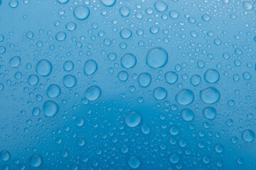 water drops on glass