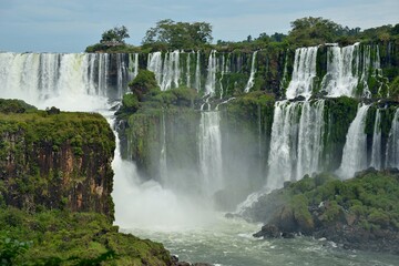 Argentina, Iguazu Falls stretch for 2.7 km and include hundreds of other waterfalls.
All around the...