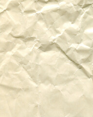 texture yellow crumpled glossy paper