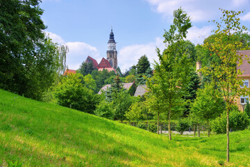 Kamenz in Sachsen, Deutschland - the town Kamenz, Saxony in Germany