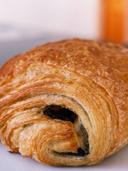 Chocolate Croissant Close-up