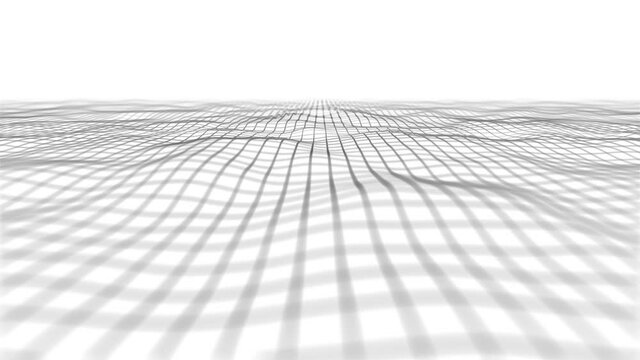 Abstract Waving Lines Fx Minimal Background Loop/ 4k animation of an abstract background with minimal fractal particle lines waving and seamless looping