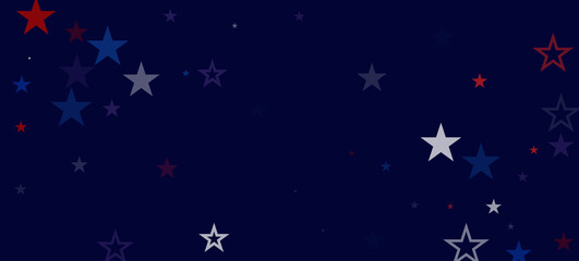 National American Stars Vector Background. USA Independence Memorial Labor Veteran's 4th of July 11th of November President's Day