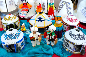 Traditional Kyrgyz toys, made of felt