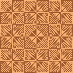 Tile print. Ornamental pattern. Brown texture. Vector background