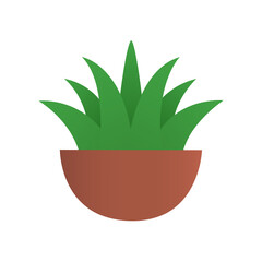 flower pot in flat vector illustration © Ihor