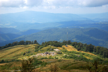 ruins are in mountains