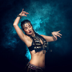 Fototapeta na wymiar mystical dancer woman