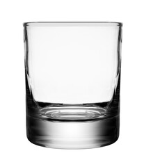 Empty glass isolated on a white background
