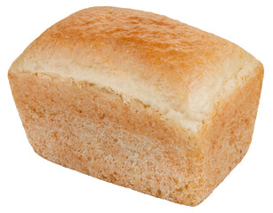 A loaf of bread isolated on the white background