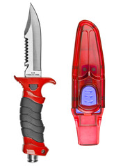 Diving Knife isolated on the white background