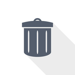 Recycle vector icon, flat design illustration in eps 10