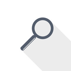 Search vector icon, flat design illustration in eps 10