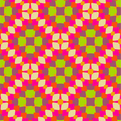 Seamless pattern with multicolored shapes.