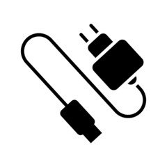 charger Flat icon on white background