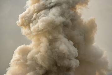 Thick smoke