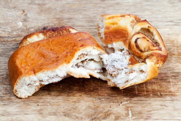 closeup of a delicious fresh wheat bun