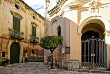 A street in Sant'Agata dei Goti, a medieval village in the province of Benevento, Italy.