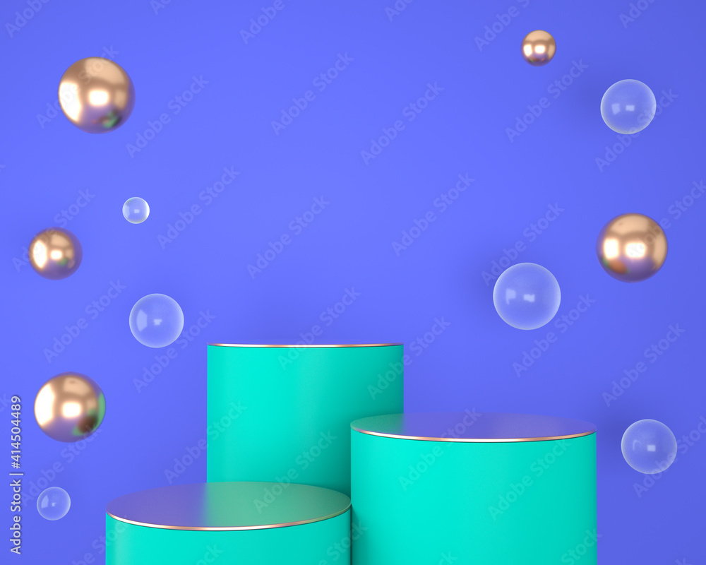 Poster abstract geometric shapes of product display with minimal and modern concepts, pedestal, podium, sta