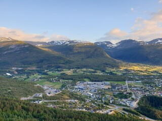 view from the top of the mountain