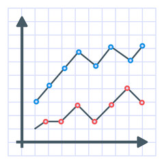 Obraz premium Download this premium vector of line diagram 
