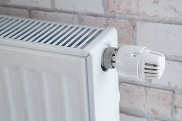 Radiator for home heating. Water heating.