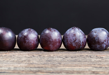 red homemade plums during cooking