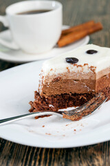 multi-layer cake for dessert