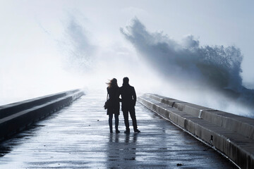 Couple in a storm © Eduardo