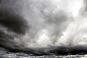 Naklejka na ściany i meble gray clouds in the sky