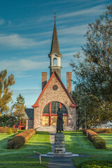 Fototapeta na wymiar Canada, Nova Scotia, Annapolis Valley. Grand-Pre National Historic Site, site of the deportation of Canada's early French-Acadians by the English. Memorial church.