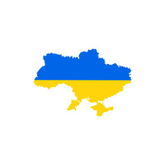 This is a Ukraine map isolated on a white background.