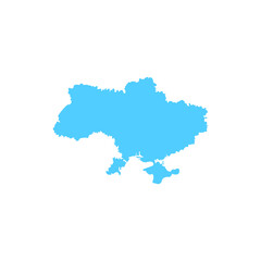 This is a Ukraine map isolated on a white background.