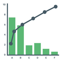 
A trendy vector denoting principle chart
