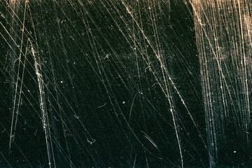 Toned dark scratched grunge film background