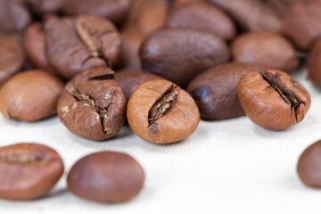 roasted aromatic coffee beans