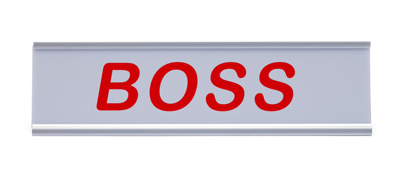 Boss Desk Name Plate